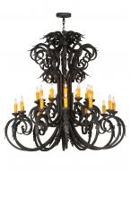 2nd Avenue Designs White 141577 - 50"W Serratina 24 LT Chandelier