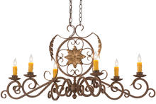 2nd Avenue Designs White 154211 - 48"L Christabel 6 LT Oblong Chandelier