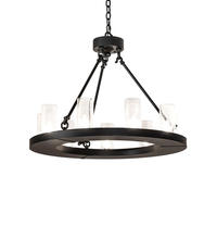 2nd Avenue Designs White 245878 - 30" Wide Loxley 9 Light Chandelier