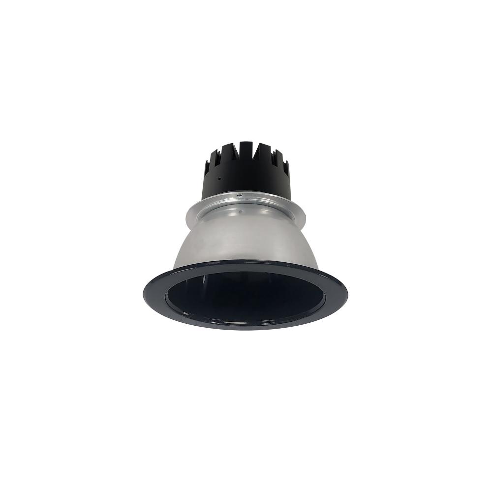 4" Sapphire III Round Deco Glass Reflector, 1500lm, 3000K, Spot Optic, Black Reflector/Black