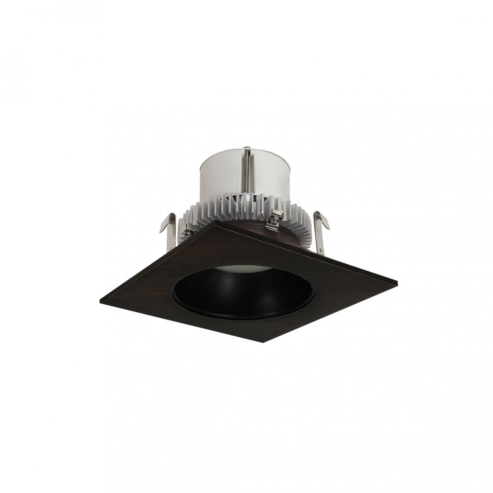 4" Cobalt Click Square Retrofit Reflector with Round Aperture, 1000lm / 12W, 4000K, Bronze
