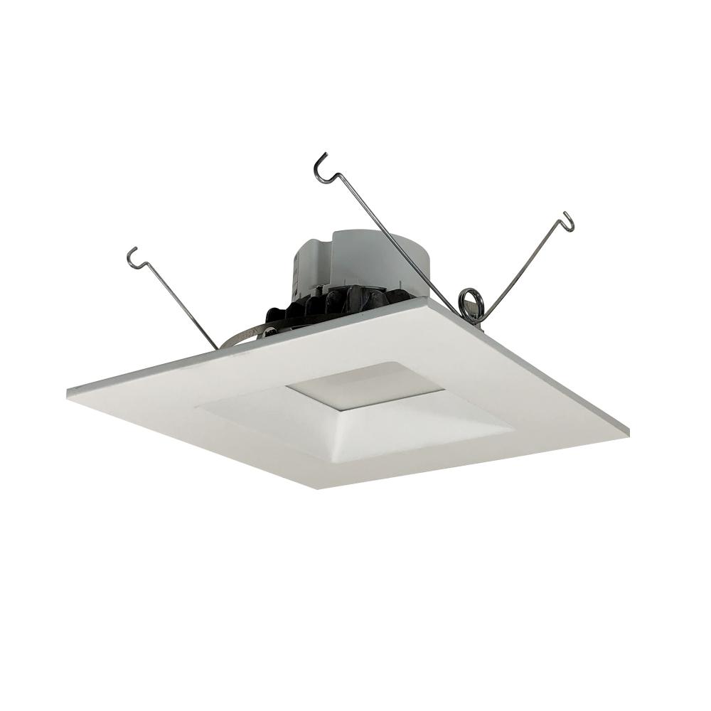 6" Onyx Square LED Retrofit Reflector, 1200lm / 17.5W, 3000K, White finish