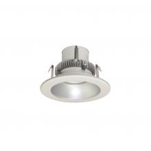 Nora NLCBC2-45127HZW/10LE4EM - 4" Cobalt Click Round Retrofit Reflector, 1000lm / 12W, 2700K, Haze Reflector / White Flange,