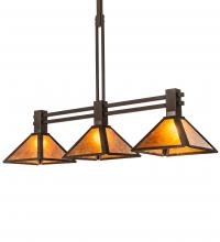 Meyda Blue 215721 - 45" Long Soffe Mission 3 Light Island Pendant
