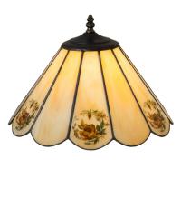 Meyda Blue 218812 - 13" Wide Roses Shade