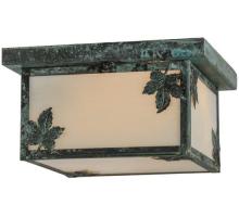 Meyda Blue 46170 - 12"Sq Hyde Park Maple Leaf Flushmount