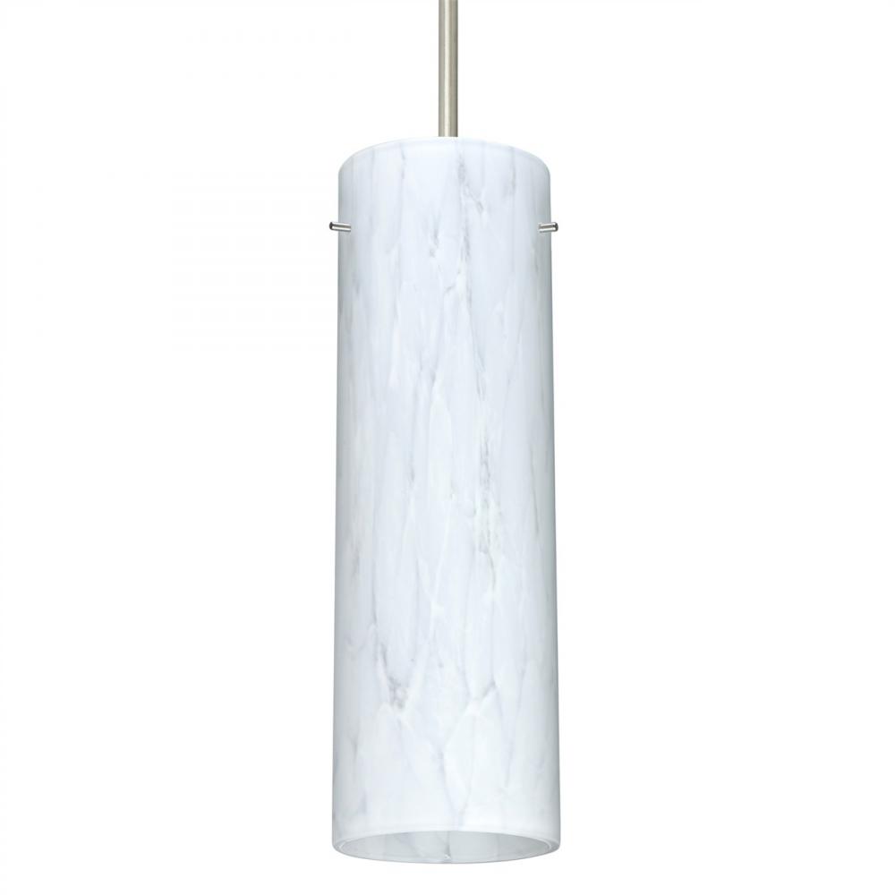Besa Stilo 9 Pendant Satin Nickel Carrera 1x40W MAX E26 Base