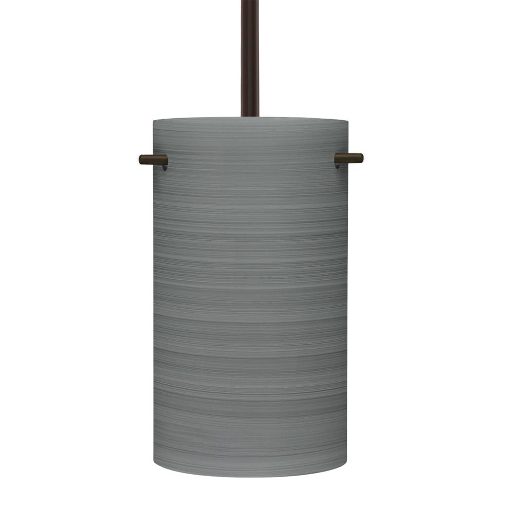 Besa Tamburo 5 Stem Pendant, Titan, Bronze Finish, 1x11W LED