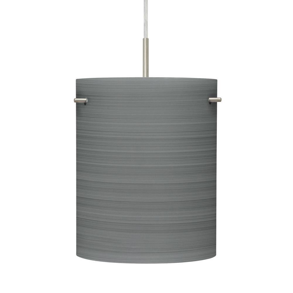 Besa Tamburo 8 Pendant, Titan, Black Finish, 1x11W LED