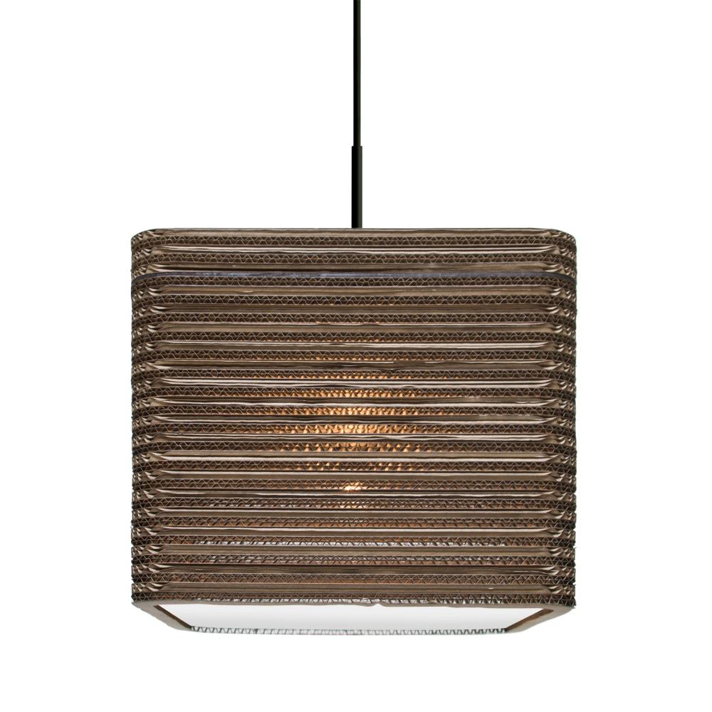 Besa, Kirk 12 Cord Pendant For Multiport Canopies, Black Finish, 1x9W LED
