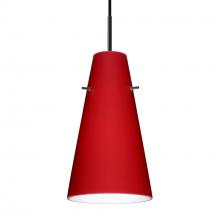 Besa Lighting 1JC-4124RM-LED-BK - Besa Cierro LED Pendant Ruby Matte Black 1x9W LED
