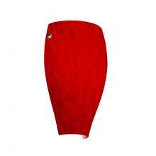 Besa Lighting 7043RC-SN - Besa, Chelsea Wall Sconce, Red Cloud, Satin Nickel Cap Finish, 1x75W E26 Base