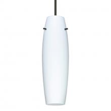 Besa Lighting J-489707-LED-BK - Besa Suzi 14 Pendant For Multiport Canopy Opal Matte, Black, 1x9W LED