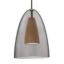 Besa Lighting J-DANOSMMD-LED-BK - Besa, Dano Cord Pendant For Multiport Canopy, Smoke/Medium, Black Finish, 1x9W LED
