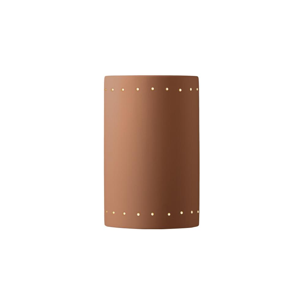 Large ADA LED Cylinder w/ Perfs - Closed Top (Outdoor)