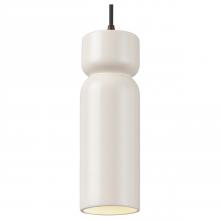 Justice Design Group CER-6510-MAT-DBRZ-BKCD-LED1-700 - Tall Hourglass LED Pendant