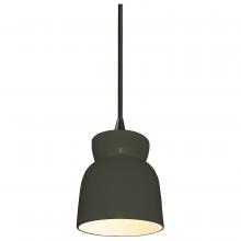 Justice Design Group CER-6515-PWGN-MBLK-BKCD-LED1-700 - Large Hourglass LED Pendant