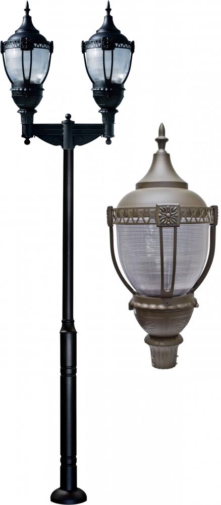 CAST ALUM DRK TOP ACORN FIX 2 X 50W MH MT