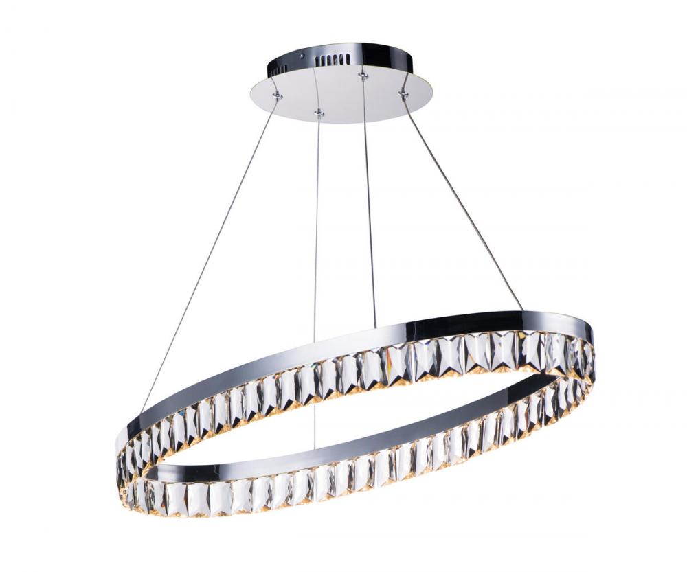 Icycle LED Oval Pendant