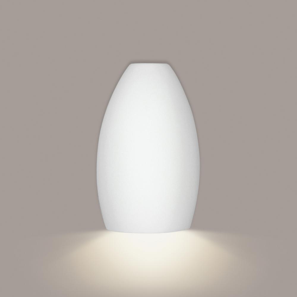 Antigua Downlight Wall Sconce: Cream Satin (E26 Base Dimmable LED (Bulb included))