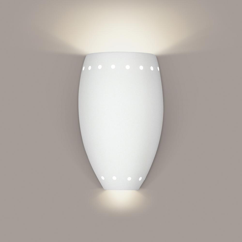 Barbados Wall Sconce: Bisque with LED bulb included