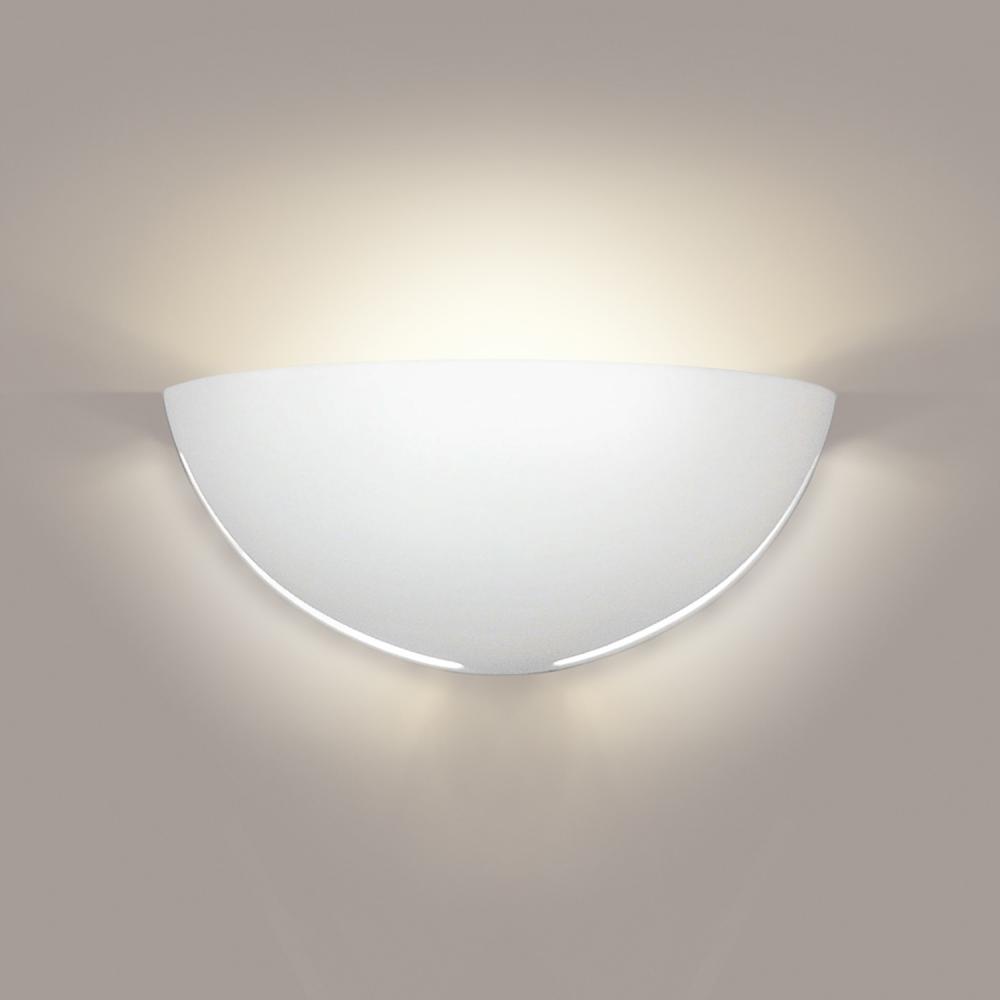 Gran Capri Wall Sconce: White Crackle (Outdoor/WET Location)