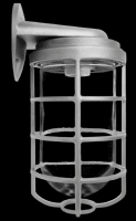 RAB Lighting VBR200PW - VAPORPROOF VBR 200 WALL BRACKET WITH WHITE PERMA GLOBE