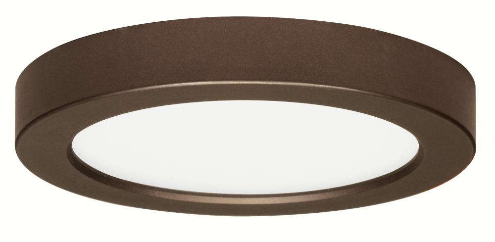 Blink - 13.5W- 7" Surface Mount LED - 2700K- Round Shape - Bronze Finish - 120V