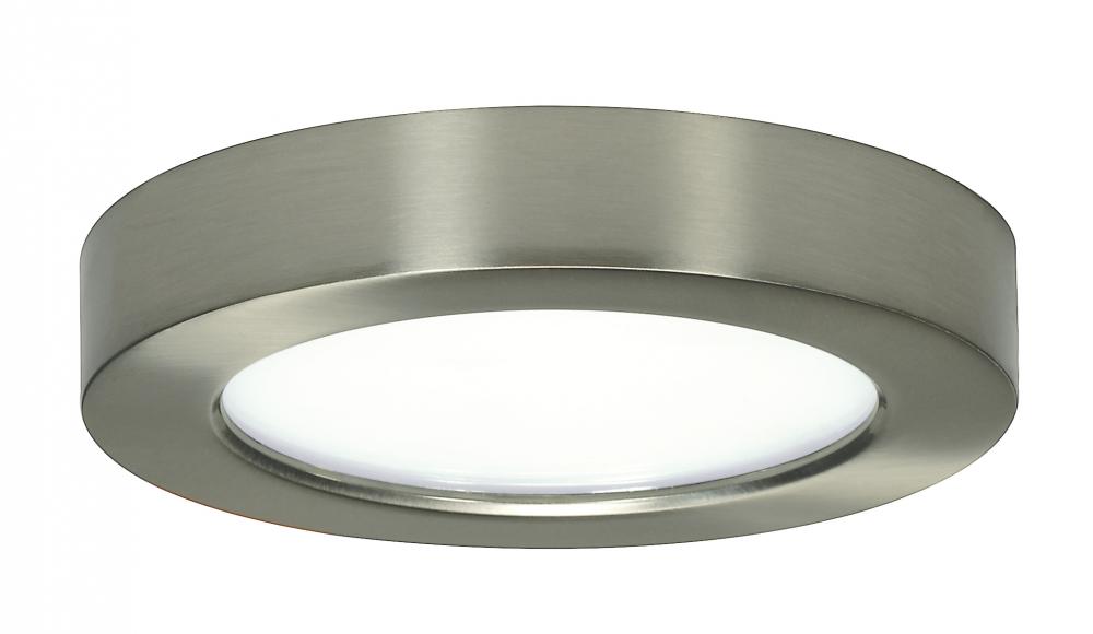 Blink - 10.5W- 5.5" Surface Mount LED - 3000K- Round Shape - Brushed Nickel Finish - 120V