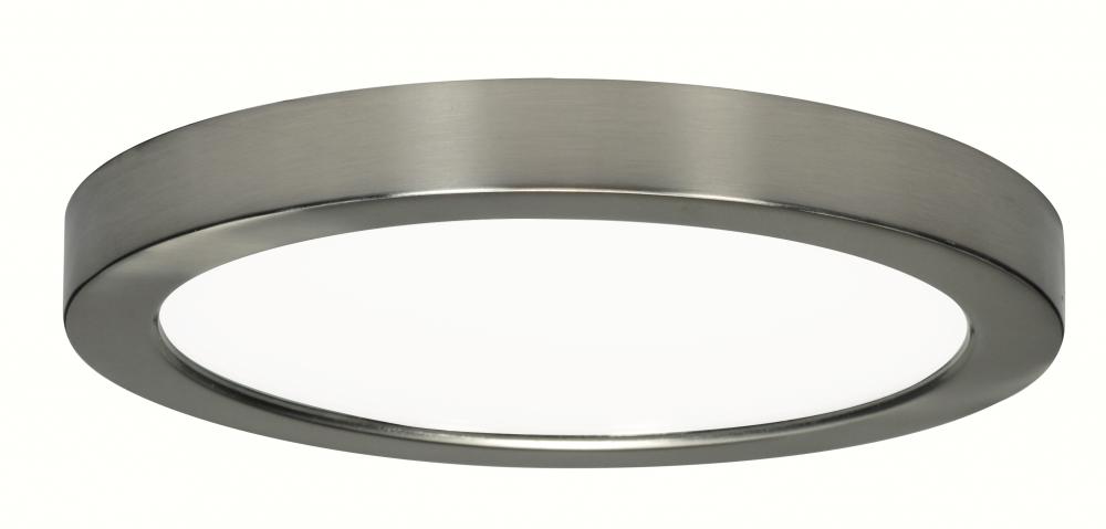 Blink - 18.5W- 9" Surface Mount LED - 3000K- Round Shape - Brushed Nickel Finish - 120V