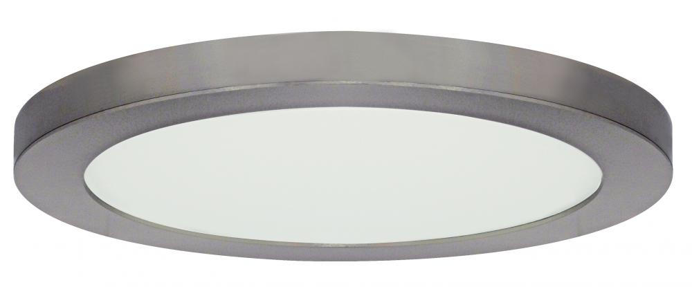 Blink - 25W- 13" Surface Mount LED - 3000K- Round Shape - Brushed Nickel Finish - 120V