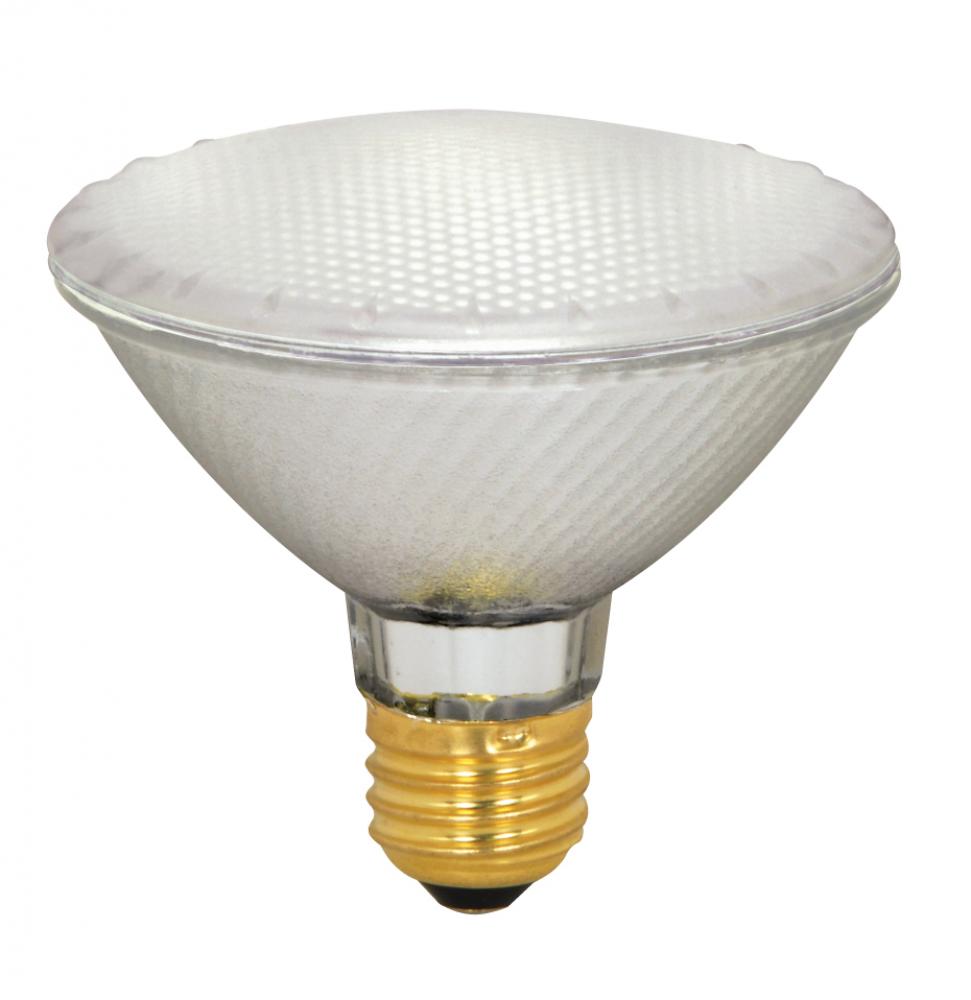 39 Watt; Halogen; PAR30; Frosted; 1500 Average rated hours; 500 Lumens; Medium base; 120 Volt