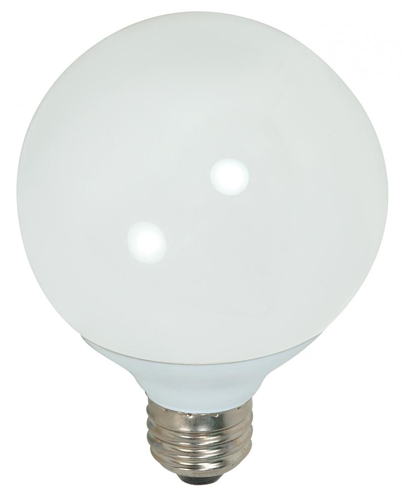 15 Watt; G25 Compact Fluorescent; 5000K; 82 CRI; Medium base; 120 Volt