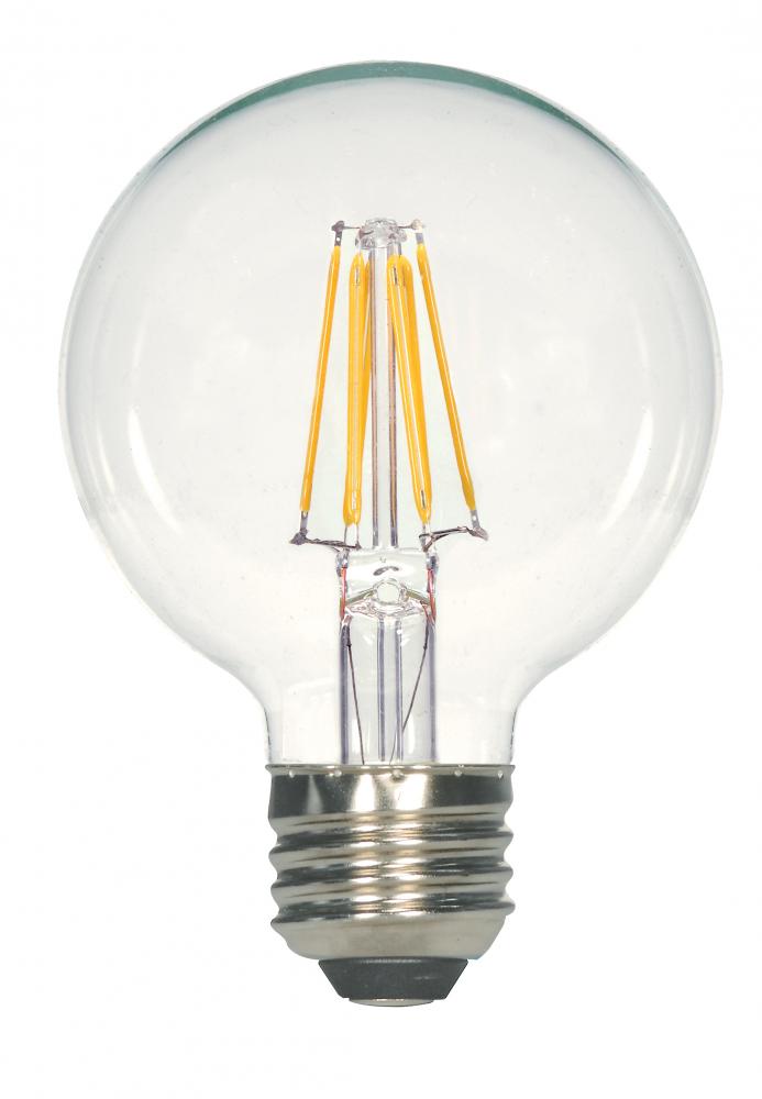 2.5 Watt G25 LED; Clear; Medium base; 2700K; 250 Lumens; 120 Volt