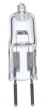 Satco Products Inc. S3459 - 10 Watt; Halogen; T3; Clear; 2000 Average rated hours; 120 Lumens; Bi Pin G4 base; 12 Volt; Carded