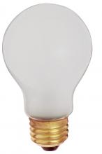 Satco Products Inc. S3927 - 60 Watt A19 Incandescent; Frost; 5000 Average rated hours; 520 Lumens; Medium base; 130 Volt;