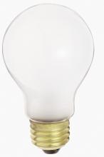 Satco Products Inc. S4076 - 40 Watt A19 Incandescent; White; 1000 Average rated hours; 327 Lumens; Medium base; 230 Volt