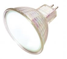Satco Products Inc. S4123 - 65 Watt; Halogen; MR16; Frosted; 2000 Average rated hours; Miniature 2 Pin Round base; 12 Volt