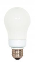Satco Products Inc. S7284 - 9 Watt; A19 Compact Fluorescent; 2700K; 82 CRI; Medium base; 120 Volt