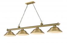 Z-Lite 2306-4RB-SRB - 4 Light Billiard