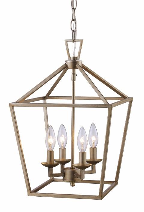 4LT PENDANT-BIRD CAGE-ASL