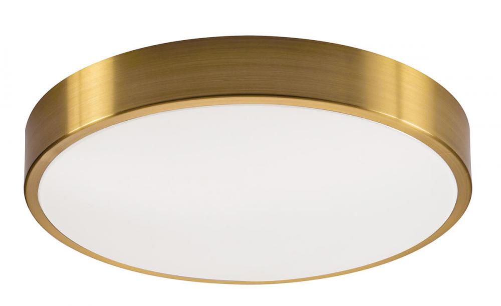 Octavia 19in Flush,120V,AJ CCT,S Brass,Battery