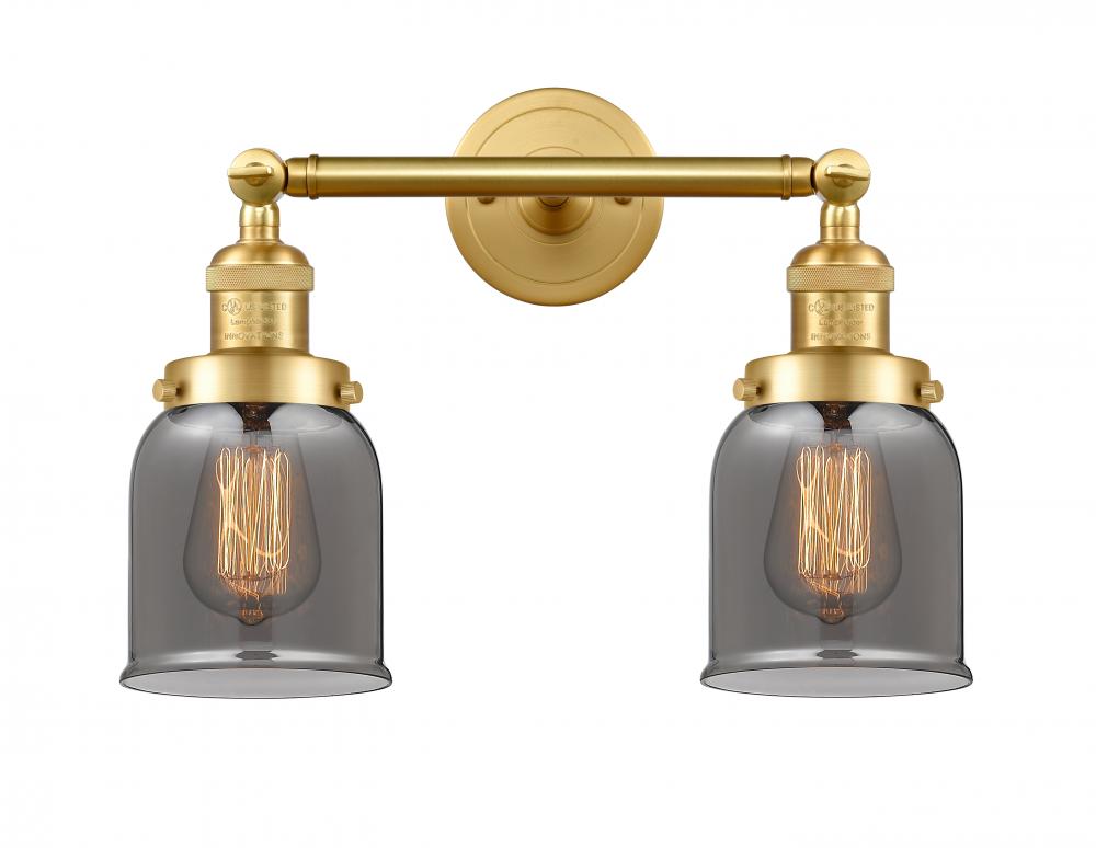 Bell - 2 Light - 16 inch - Satin Gold - Adjustable Bath Vanity Light