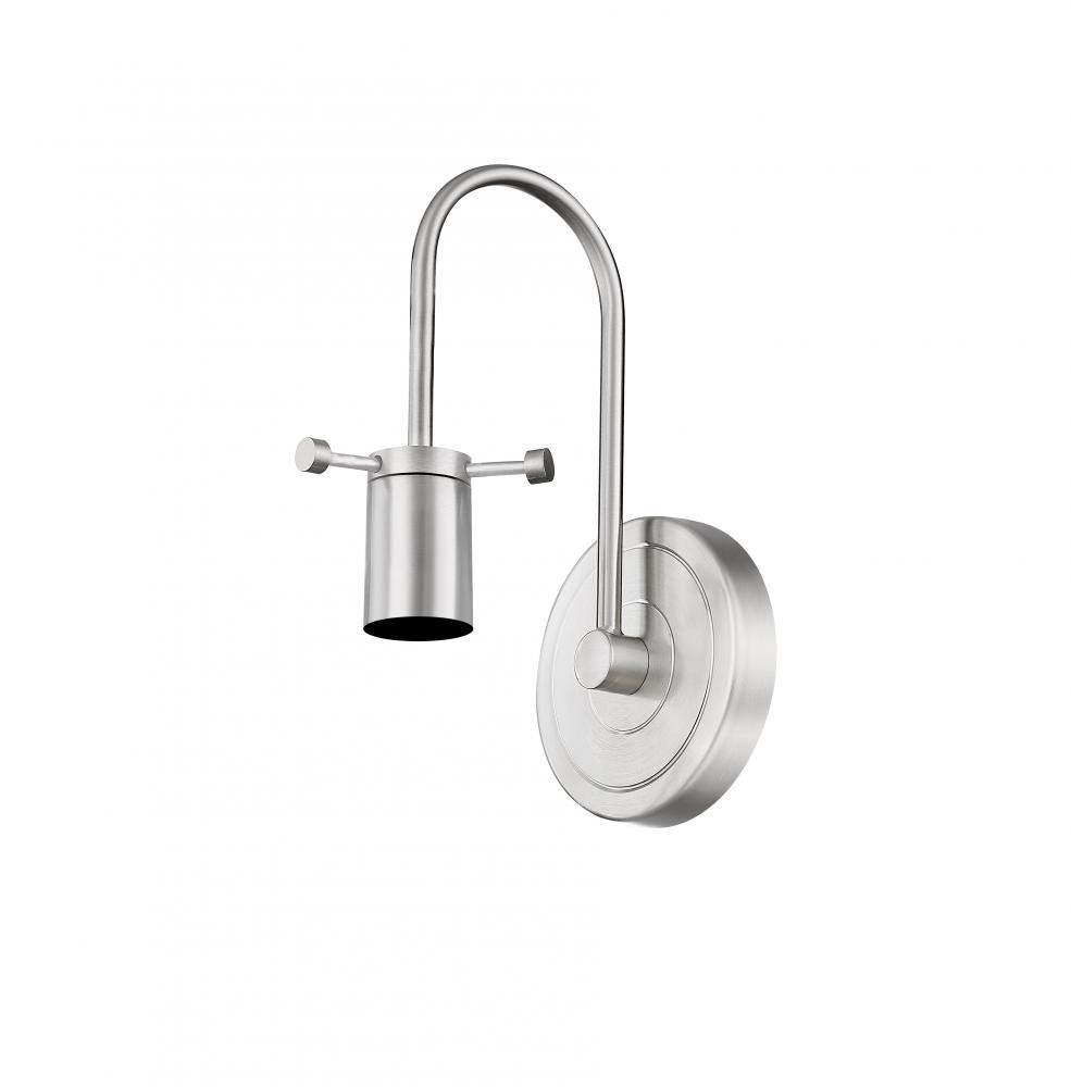 Nicole - 1 Light - Satin Nickel - Sconce