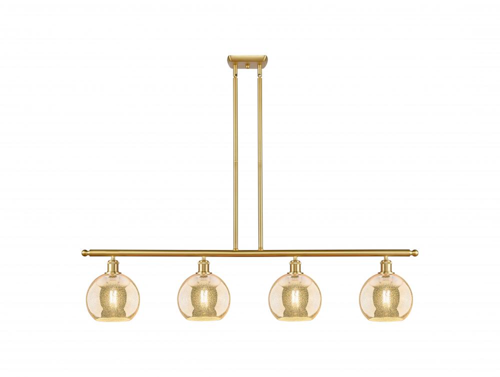 Athens - 4 Light - 48 inch - Satin Gold - Cord hung - Island Light