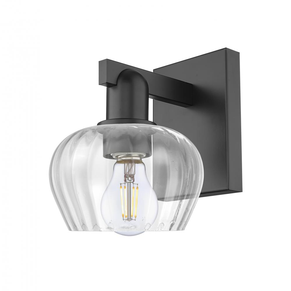 Fenton - 1 Light - 7 inch - Matte Black - Sconce
