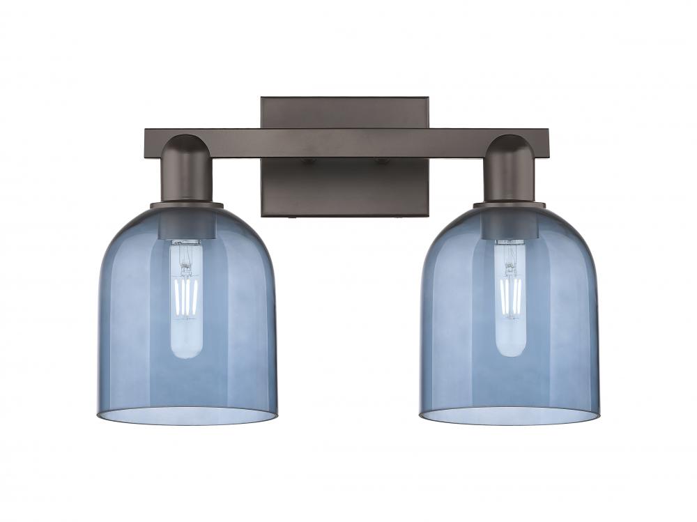 Bella - 2 Light - 17 inch - Oil Rubbed Bronze - Bath Vanity Light