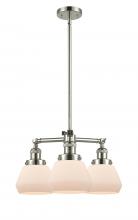 Innovations Lighting 207-PN-G171-LED - Fulton - 3 Light - 22 inch - Polished Nickel - Stem Hung - Chandelier
