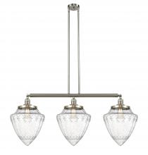 Innovations Lighting 213-SN-G664-12-LED - Bullet - 3 Light - 40 inch - Brushed Satin Nickel - Stem Hung - Adjustable Island Light