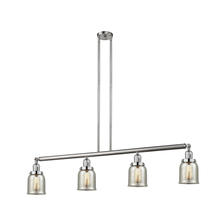 Innovations Lighting 214-SN-G58-LED - Bell - 4 Light - 50 inch - Brushed Satin Nickel - Stem Hung - Adjustable Island Light